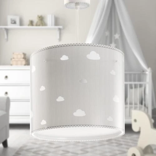 Détail de Lampe suspension enfant Nuages Gris, Sweet Dreams