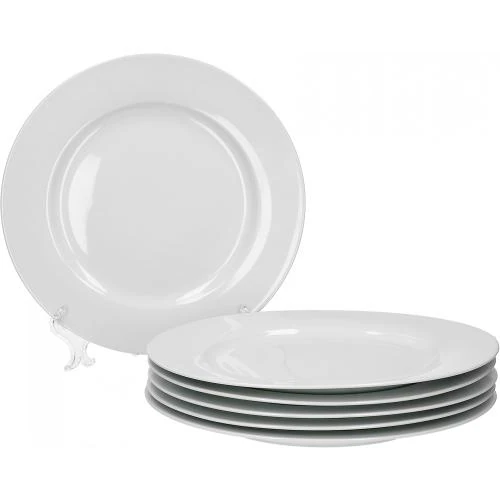 Assiettes plates tendance Van Well, service 6 pièces - Vue principale