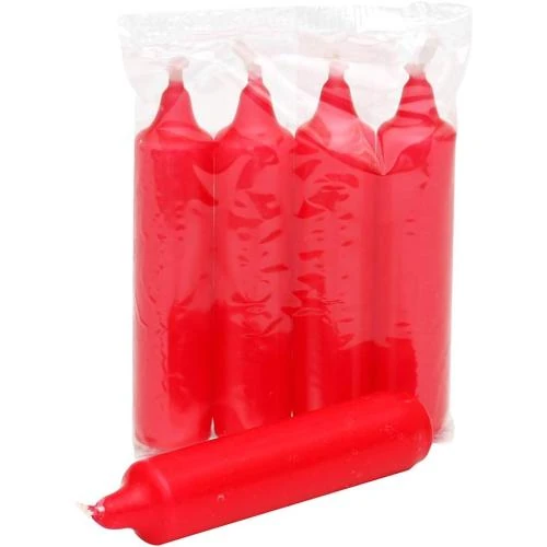 Bougies rouges Avent, 6 paquets, briquet inclus - Vue principale