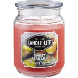 Bougie aromathérapie Orange, 110 heures combustion, Sweet Pear Lily