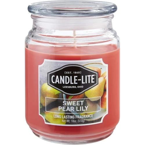 Bougie aromathérapie Orange, 110 heures combustion, Sweet Pear Lily - Vue principale