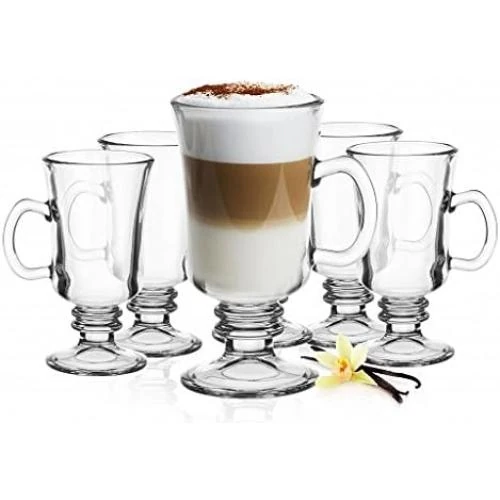 Verres Irish Coffee Sendez, 6 cuillères inox offertes - Vue principale