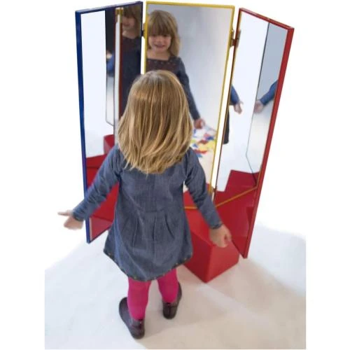 Détail de Miroir Tryptique Plastique Multicolore HenBea 790
