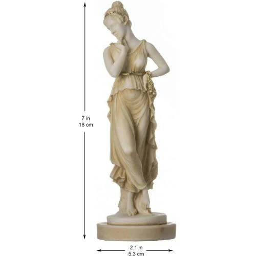 Détail de Statue Persephone, Déesse des Enfers, Printemps, Fleur