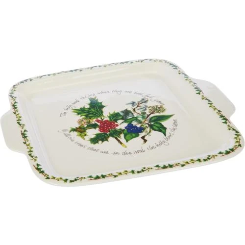 Portmeirion Holly, Ivy Assiette à Gâteau, Ceramique Multicolore - Vue principale