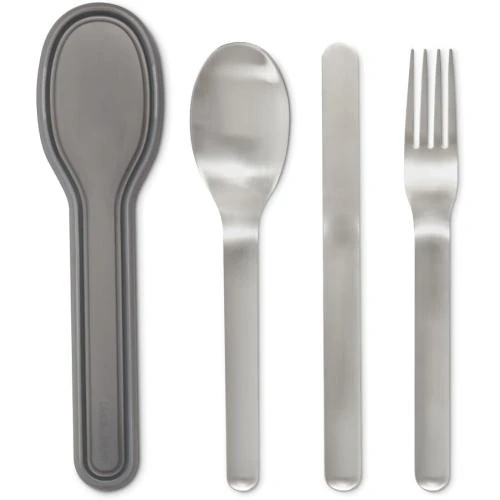 Menagere gigognes Black Blum, couverts acier inoxydable, argenté - Vue principale