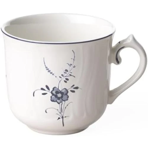 Tasse à café Villeroy Boch Vieux Luxembourg, Porcelaine Blanc Bleu - Vue principale