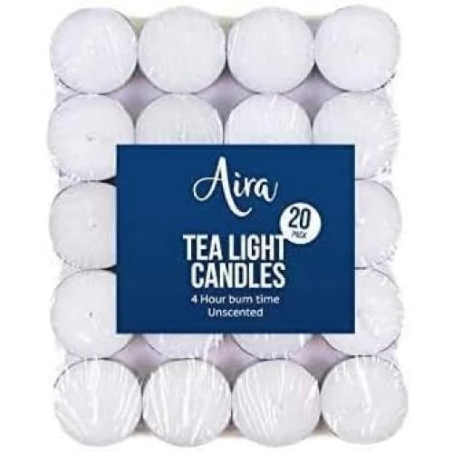 Bougies chauffe-plat, lot de 20, ambiance chaleureuse - Vue principale