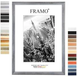 Cadre photo gris flou, bois MDF, vitre incassable