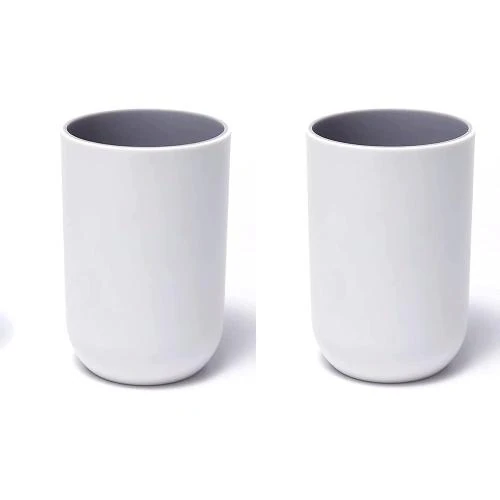 Gobelets incassables RabyLeo, lot de 2, gris clair - Vue principale