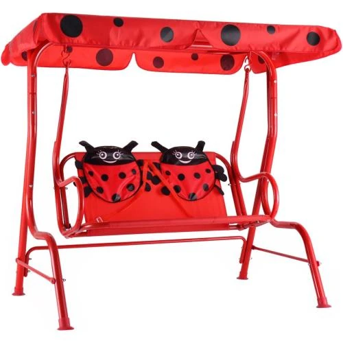 Giantex Balancelle Jardin Enfants, Bleu, Pare-Soleil - Vue principale