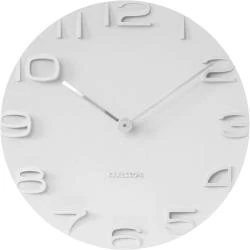 Pendule Murale Karlsson KA5311WH Blanc Design Moderne