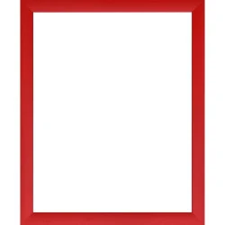 Cadre photo Colonia rouge, verre acrylique, design moderne en situation