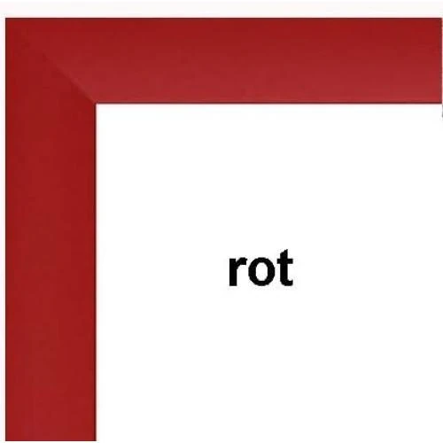Zoom sur Cadre photo Colonia rouge, verre acrylique, design moderne