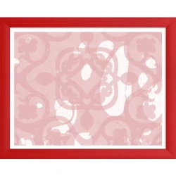 Cadre photo Colonia rouge, verre acrylique, design moderne