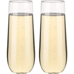 Présentation Verres à vin plastique réutilisables Hotder, sans BPA, 250 ml