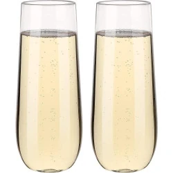 Verres à vin plastique réutilisables Hotder, sans BPA, 250 ml