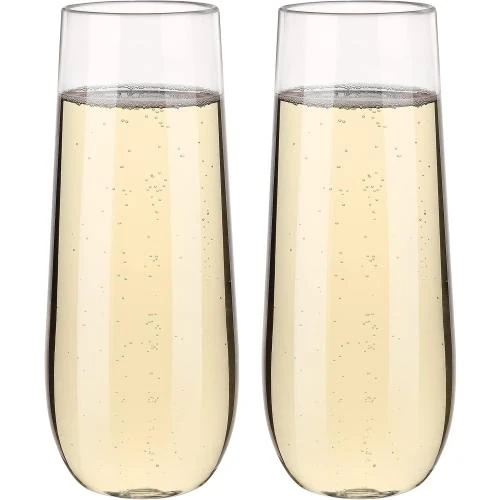 Verres à vin plastique réutilisables Hotder, sans BPA, 250 ml - Vue principale