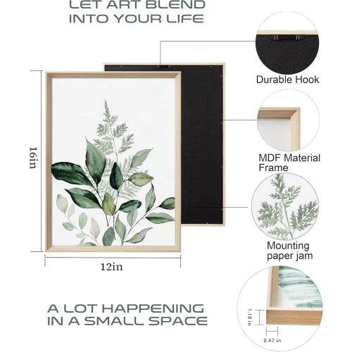 Zoom sur Décoration murale botanique Upwoigh, style moderne, tendance