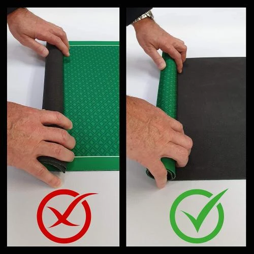 Zoom sur Tapis Belote Double Points, Trame Verte, Mtj