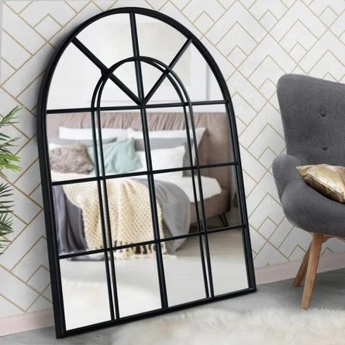 Zoom sur Miroir verrière Arche Design Industriel IDMarket, élégant