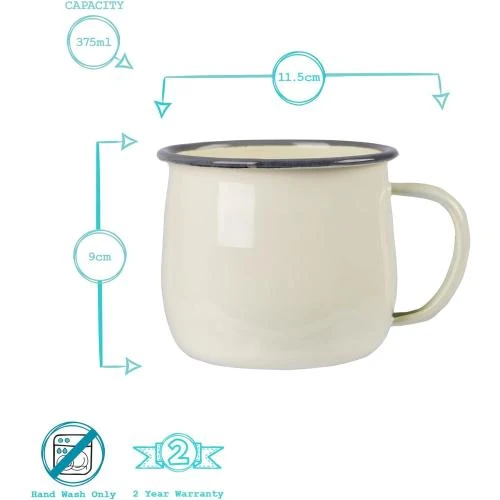 Zoom sur Tasses Email Colorées Argon Tableware, Camping, 375ml