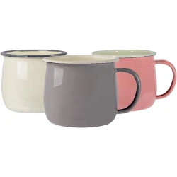 Tasses Email Colorées Argon Tableware, Camping, 375ml