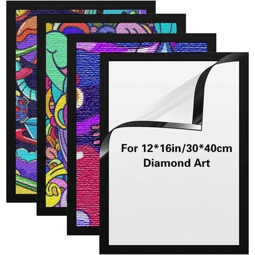 Cadres Magnétiques pour Peinture Diamant, 4 Paquets, Décoratifs - Vue principale