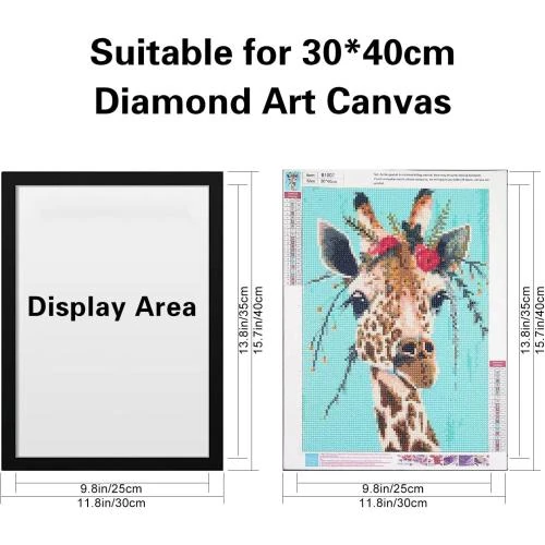 Zoom sur Cadres Magnétiques pour Peinture Diamant, 4 Paquets, Décoratifs