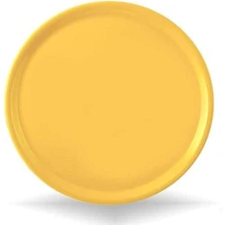 Assiette à Pizza Saturnia Porcelaine Jaune 33 cm