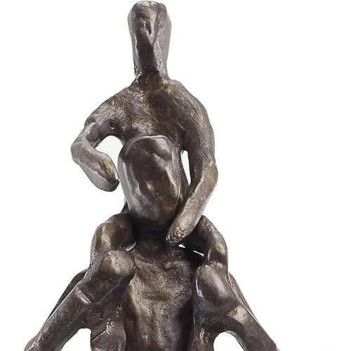 Zoom sur Étagère décorative contemporaine Danya B, métal, sculpture bronze