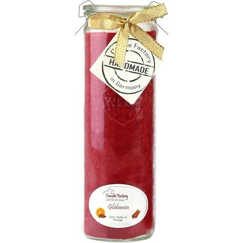 Bougie Jumbo Rubis Vin Chaud Parfumée 306039 - Vue principale