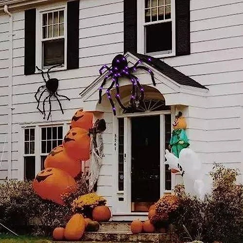 Détail de Araignée Halloween LED, Décoration Effrayante Lumineuse
