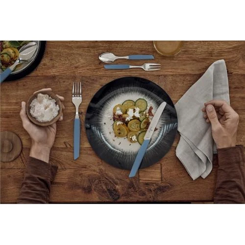 Zoom sur Victorinox Menagere 24 pièces, Couteaux Tranchants, Bleu