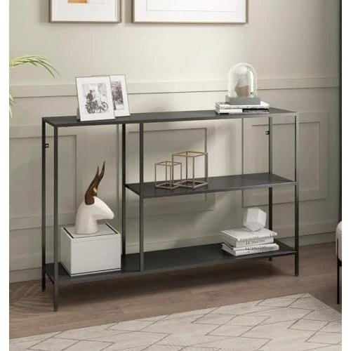 Console Étroite Bewdley en Métal avec 2 Étagères - Vue principale