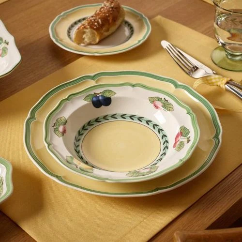 Zoom sur Saladier Villeroy Boch Garden Fleurence Porcelaine Verte