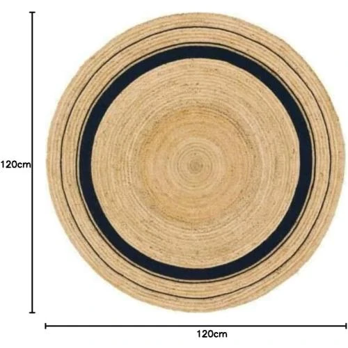 Détail de Tapis jute naturel tressé à la main, Ripaz Vogue