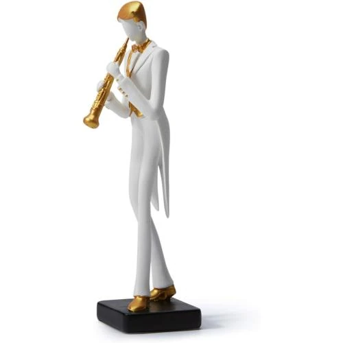 Figurine Musicien HAUCOZE, Sculpture Résine Moderne Décor - Vue principale