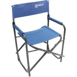 Chaise camping pliable aluminium Homecall, dossier, bleu
