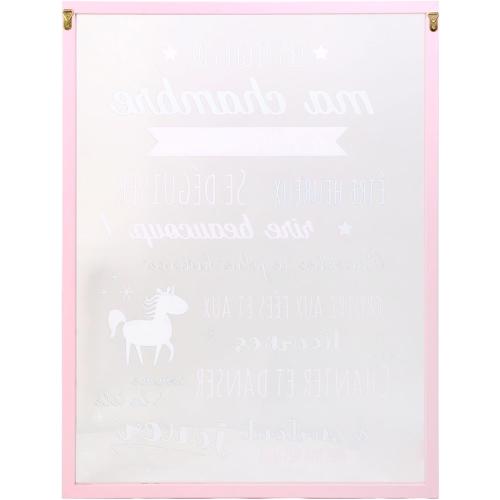 Présentation de Cadre déco règles chambre fille enfant, Home Deco Kids en situation