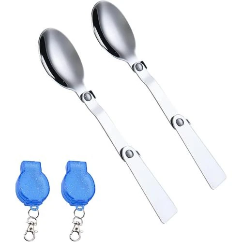 Cuillères Pliables Acier Inoxydable Bogoro, Ensemble Portable - Vue principale