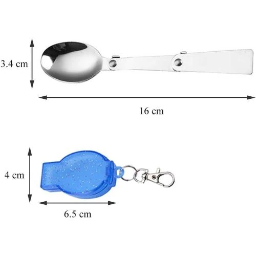 Détail de Cuillères Pliables Acier Inoxydable Bogoro, Ensemble Portable