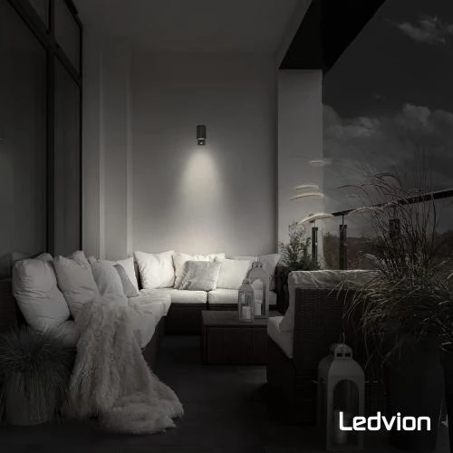 Zoom sur Applique extérieure détecteur mouvement Colorado noir IP54