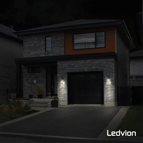 Détail de Applique extérieure détecteur mouvement Colorado noir IP54