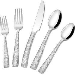 Couverts Terlulu 60 pièces, acier inoxydable, poli miroir