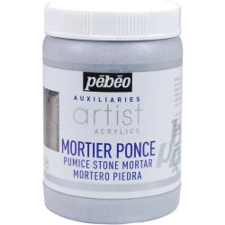 Mortier Ponce Pebeo 250 ML, Couleur Gris, Qualité Professionnelle