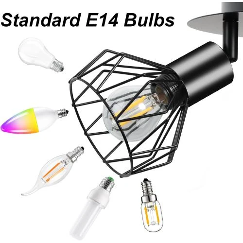 Zoom sur Plafonnier LED 3 Spots Orientables Ntrjtrss, Luminaire Intérieur