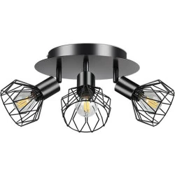 Plafonnier LED 3 Spots Orientables Ntrjtrss, Luminaire Intérieur