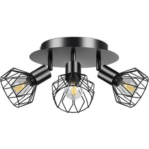 Plafonnier LED 3 Spots Orientables Ntrjtrss, Luminaire Intérieur - Vue principale