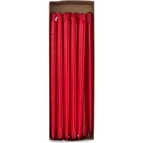 Bougies Coniques Élégantes Rouge, D'light Online, Lot 12 - Vue principale